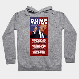 Dump Trump 2020 illustration Hoodie